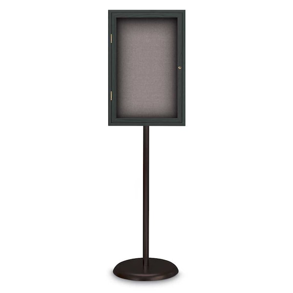 Corkboard, Triple Door, Radius Frame, 72x36", Satin/Buff